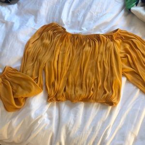 Off the shoulder boho shirt